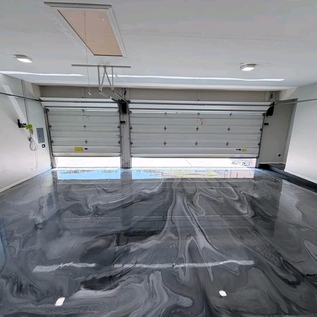 Epoxy garage floor